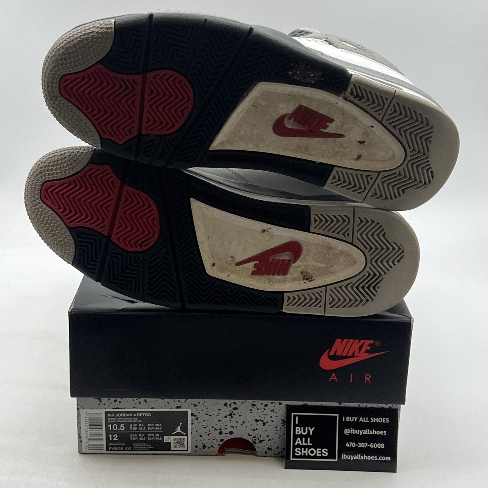 Size 10.5 - Air Jordan 4 Retro OG 2025 White Cement (FV5029-100)
