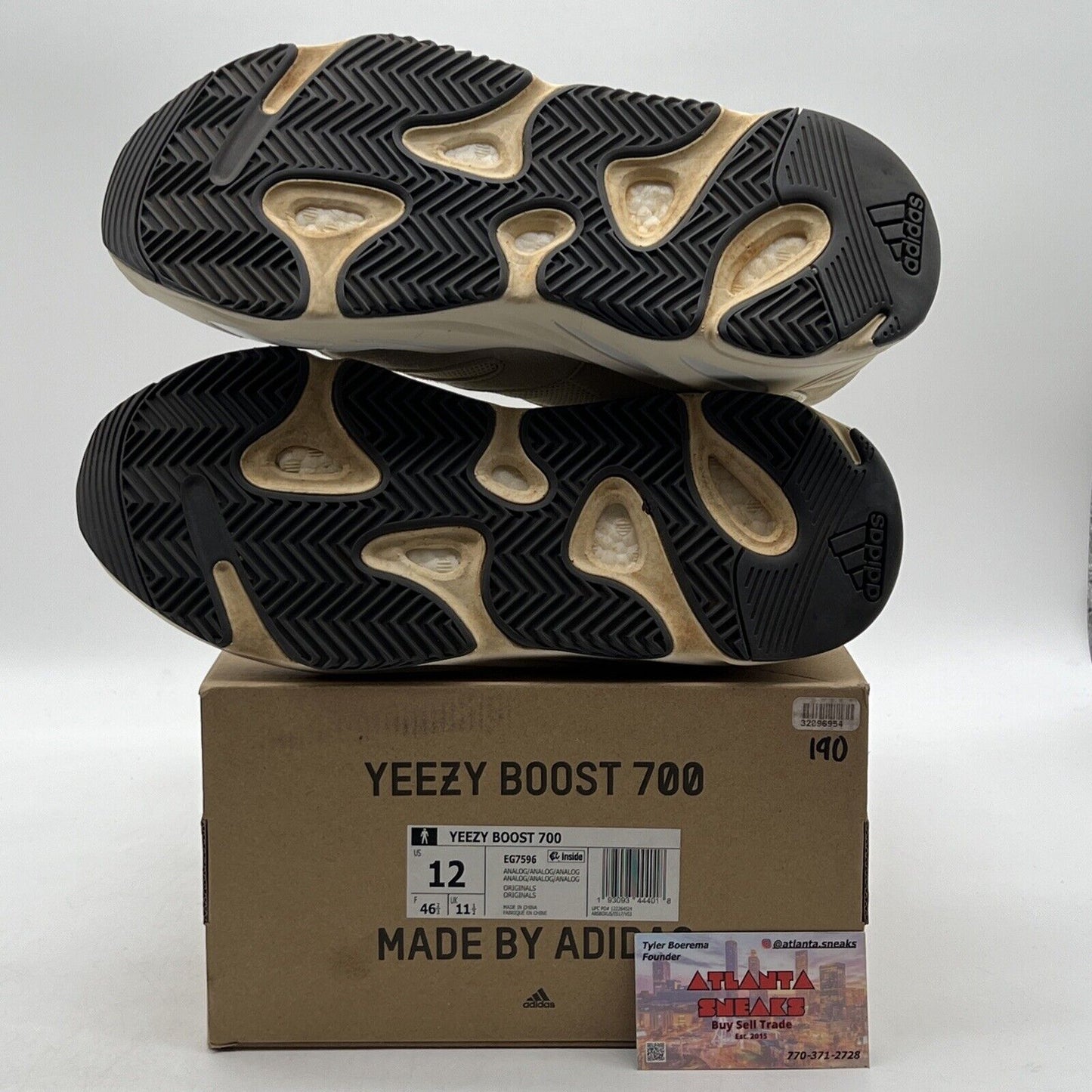 Size 12 - adidas Yeezy Boost 700 Low Analog Grey Leather (EG7596)