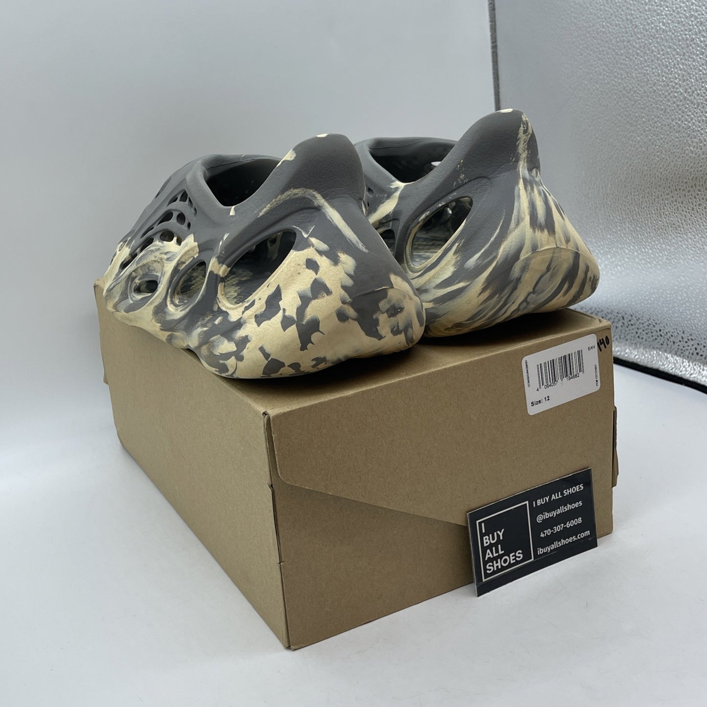 Size 12 - adidas Yeezy Foam RNNR MXT Moon Gray Tan Rubber (GV7904)