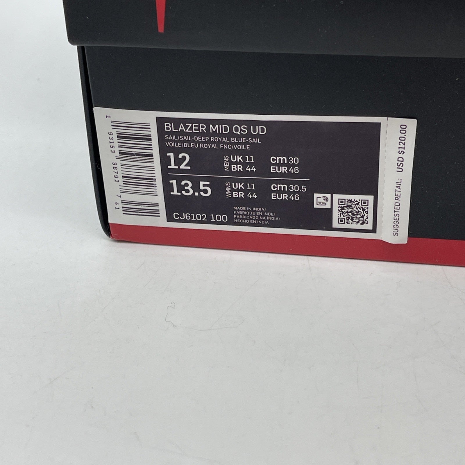 Size 12 - Nike Stranger Things x Blazer QS Mid Upside Down Grey (CJ6102-100)