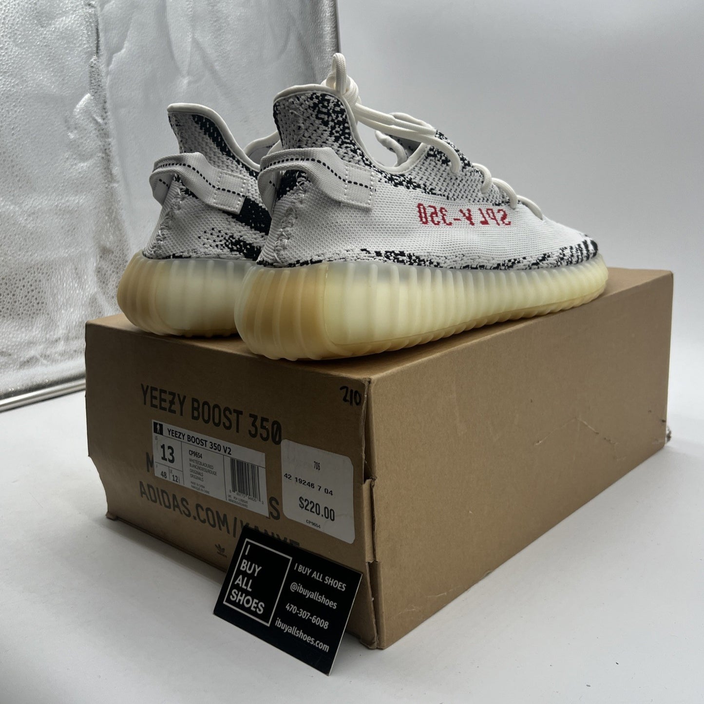 Size 13 - adidas Yeezy Boost 350 V2 Low Zebra (CP9654)