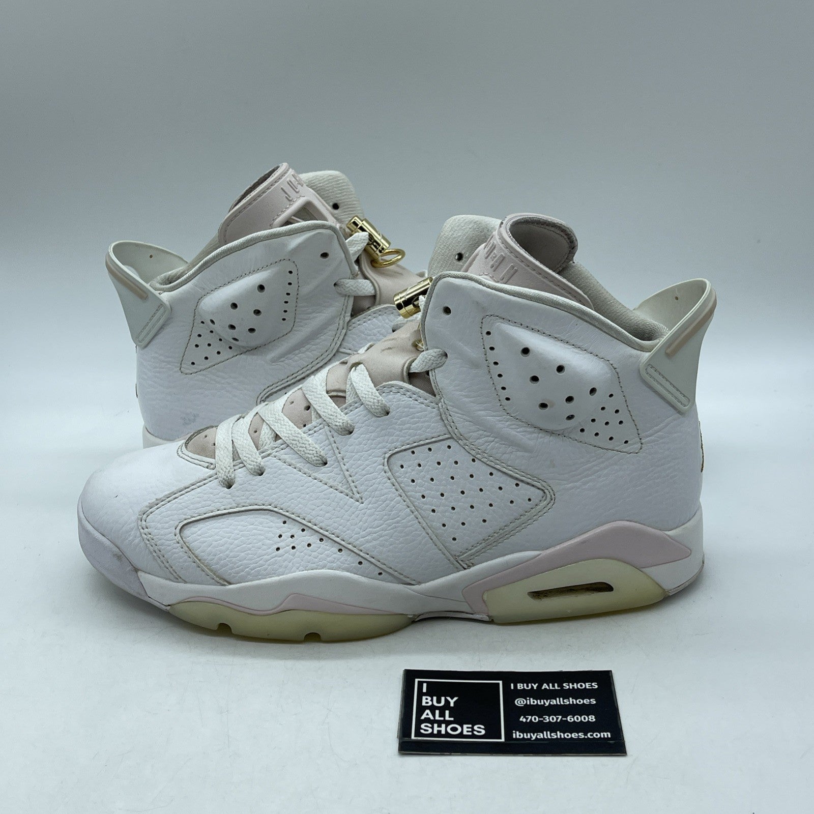 Size 12W - Air Jordan 6 Retro Gold Hoops (DH9696-100)