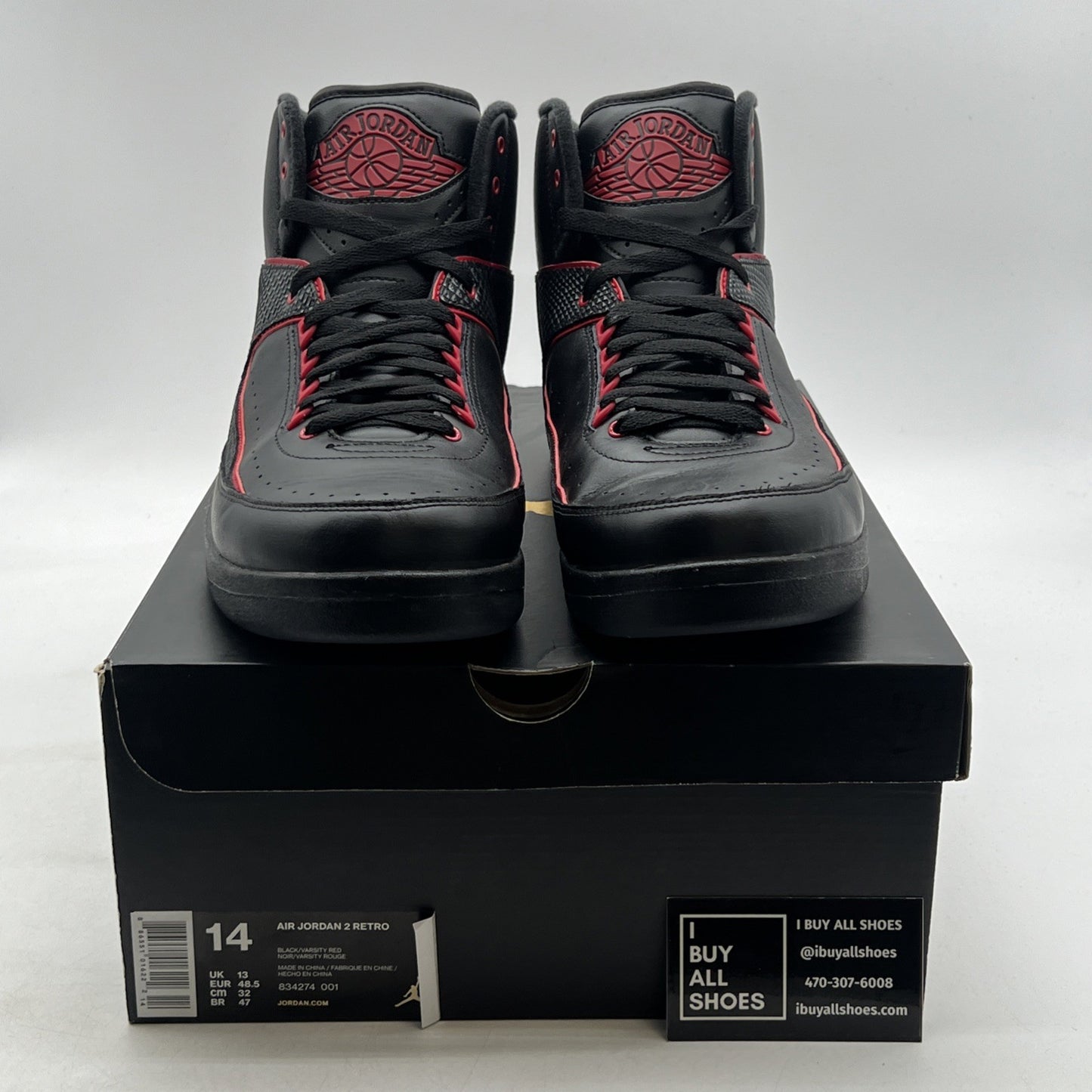 Size 14 - Air Jordan 2 Retro Alternate 87 (834274-001)