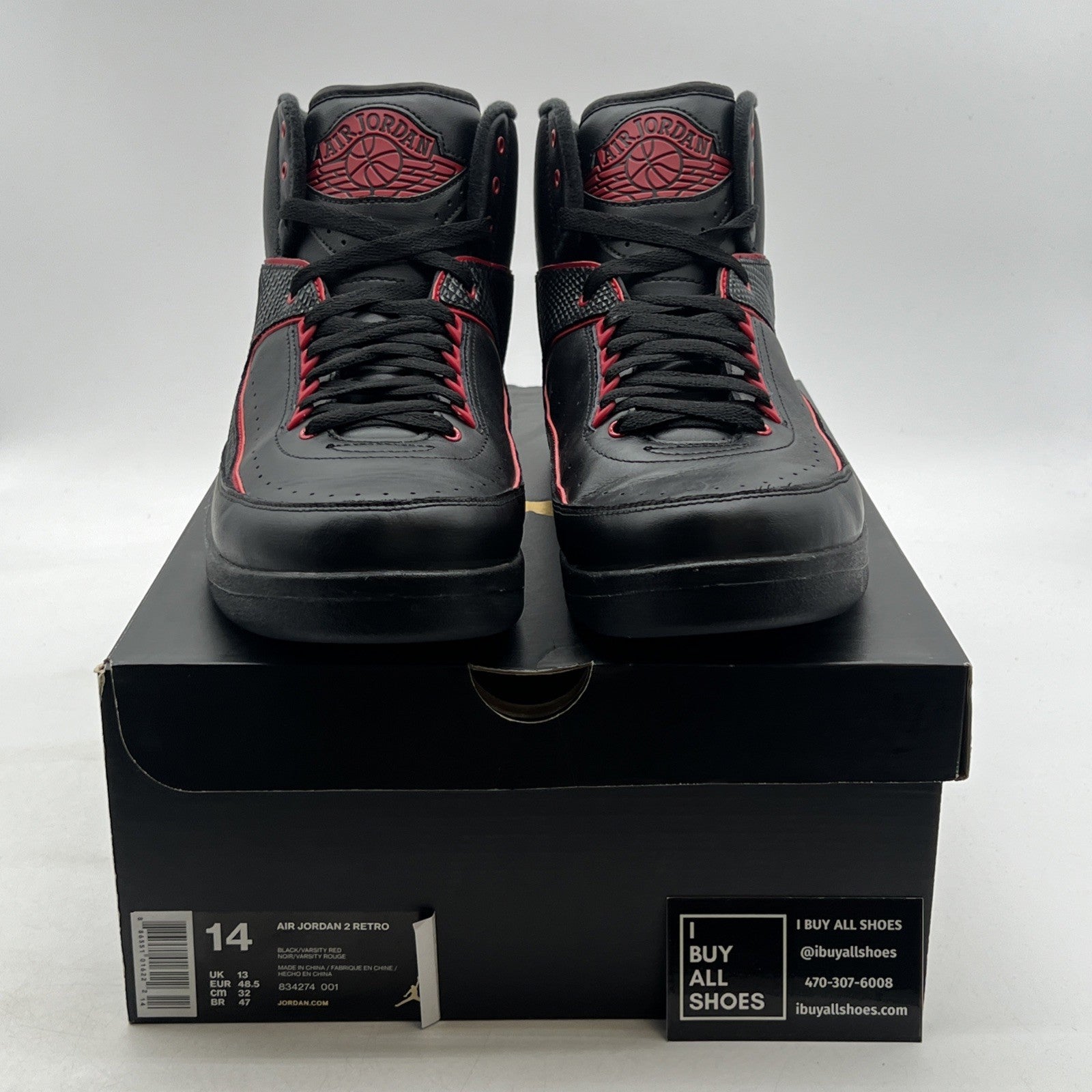 Size 14 - Air Jordan 2 Retro Alternate 87 (834274-001)