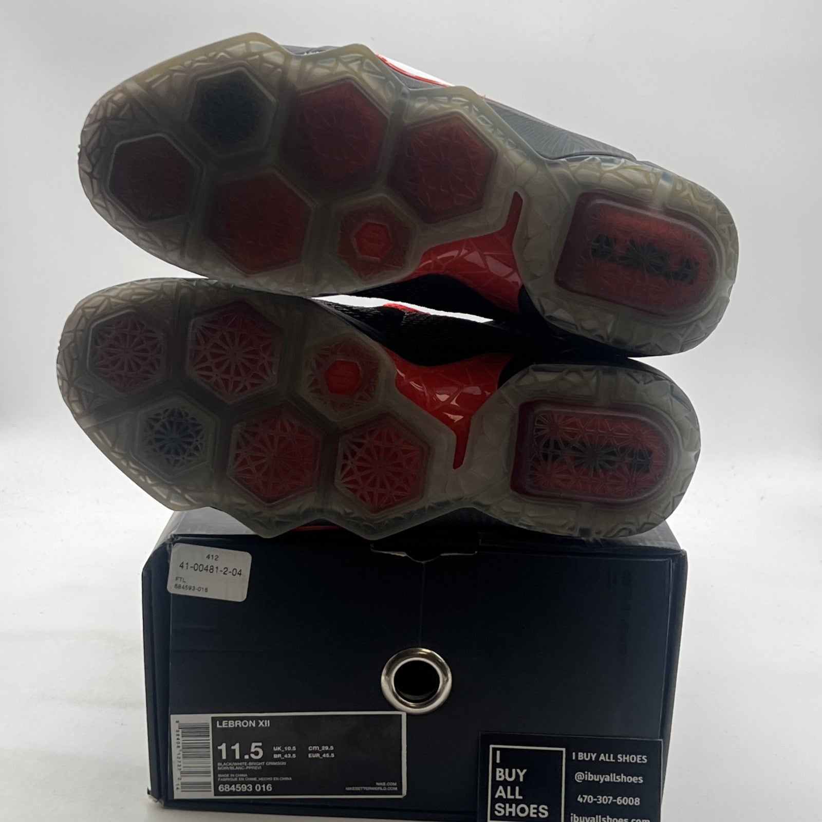 Size 11.5 - Nike LeBron 12 Court Vision (684593-016)