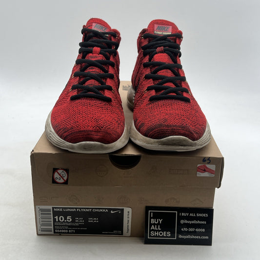 Size 10.5 - Nike Lunar Flyknit Chukka University Red (554969-671)