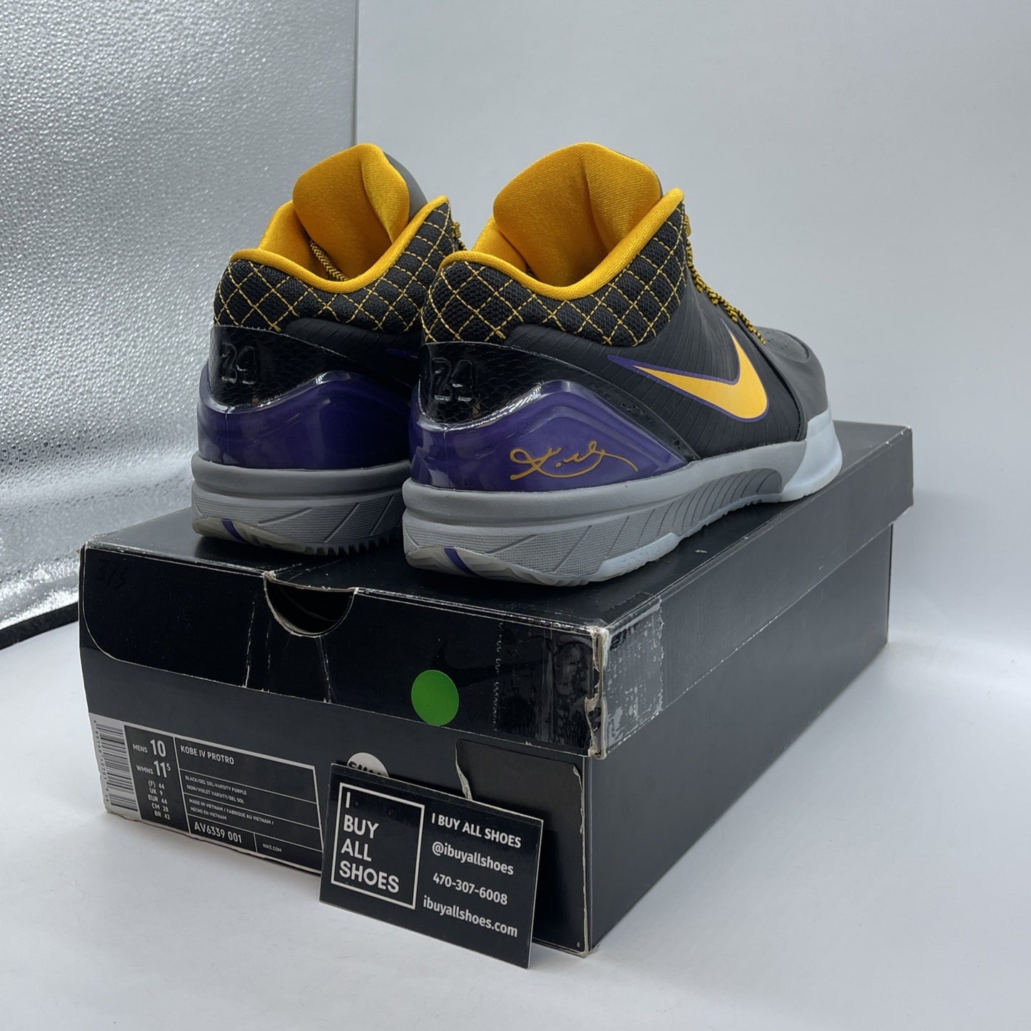 Size 10 - Nike Zoom Kobe 4 Protro 2019 Carpe Diem Suede Leather (AV6339-001)