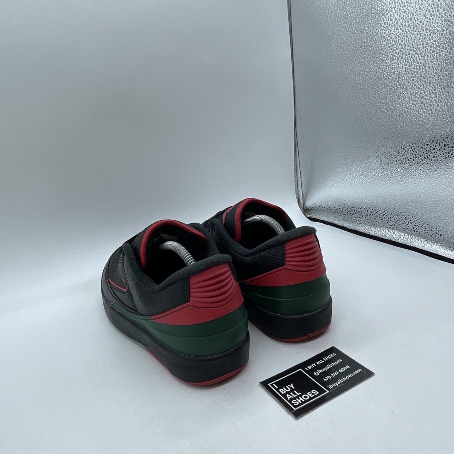 Size 9.5 - Air Jordan 2 Retro Low Christmas Black Leather (DV9956-006)