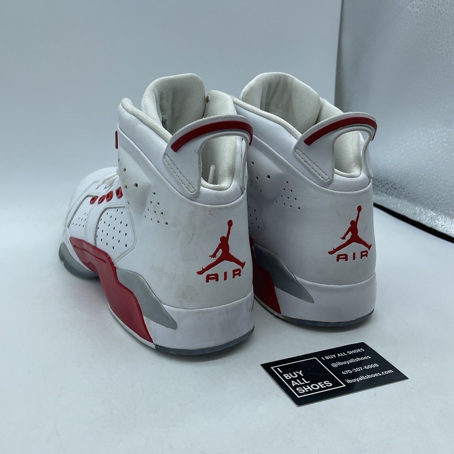Size 13 - Air Jordan 6-17-23 White Grey Fire Red Suede Leather (DC7330-106)