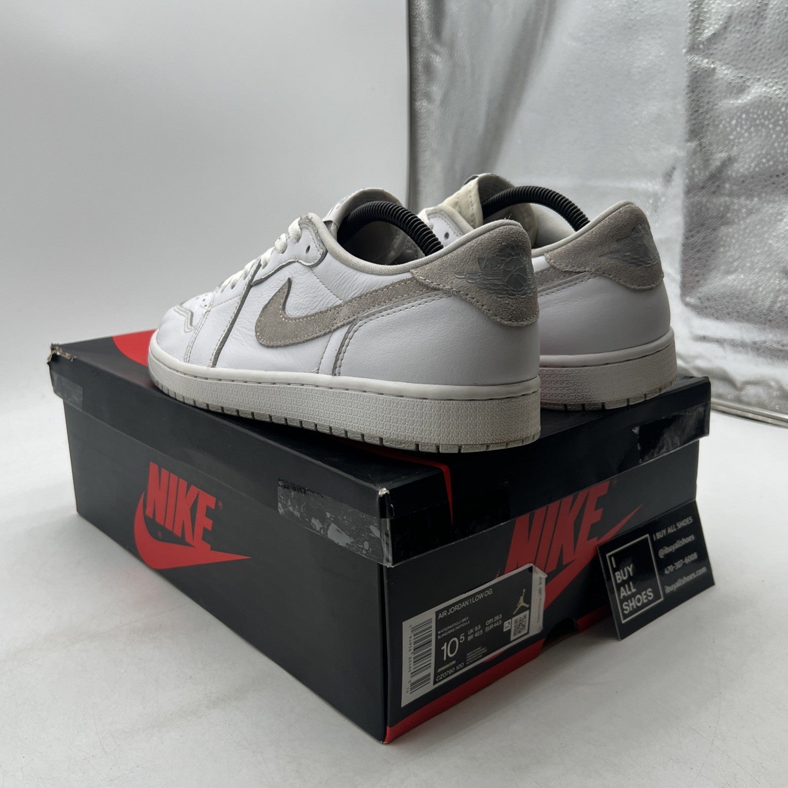 Size 10.5 - Air Jordan 1 Low OG Neutral Gray (CZ0790-100)