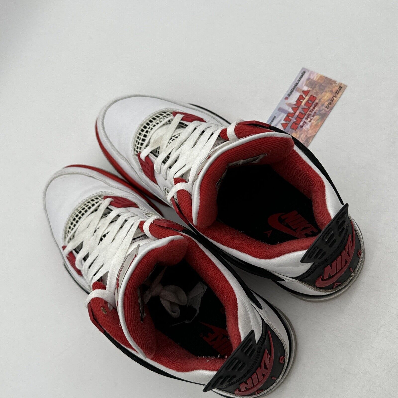 Size 10 - Jordan 4 Retro OG Mid Fire Red White Black Red Primal Netting Nike Air