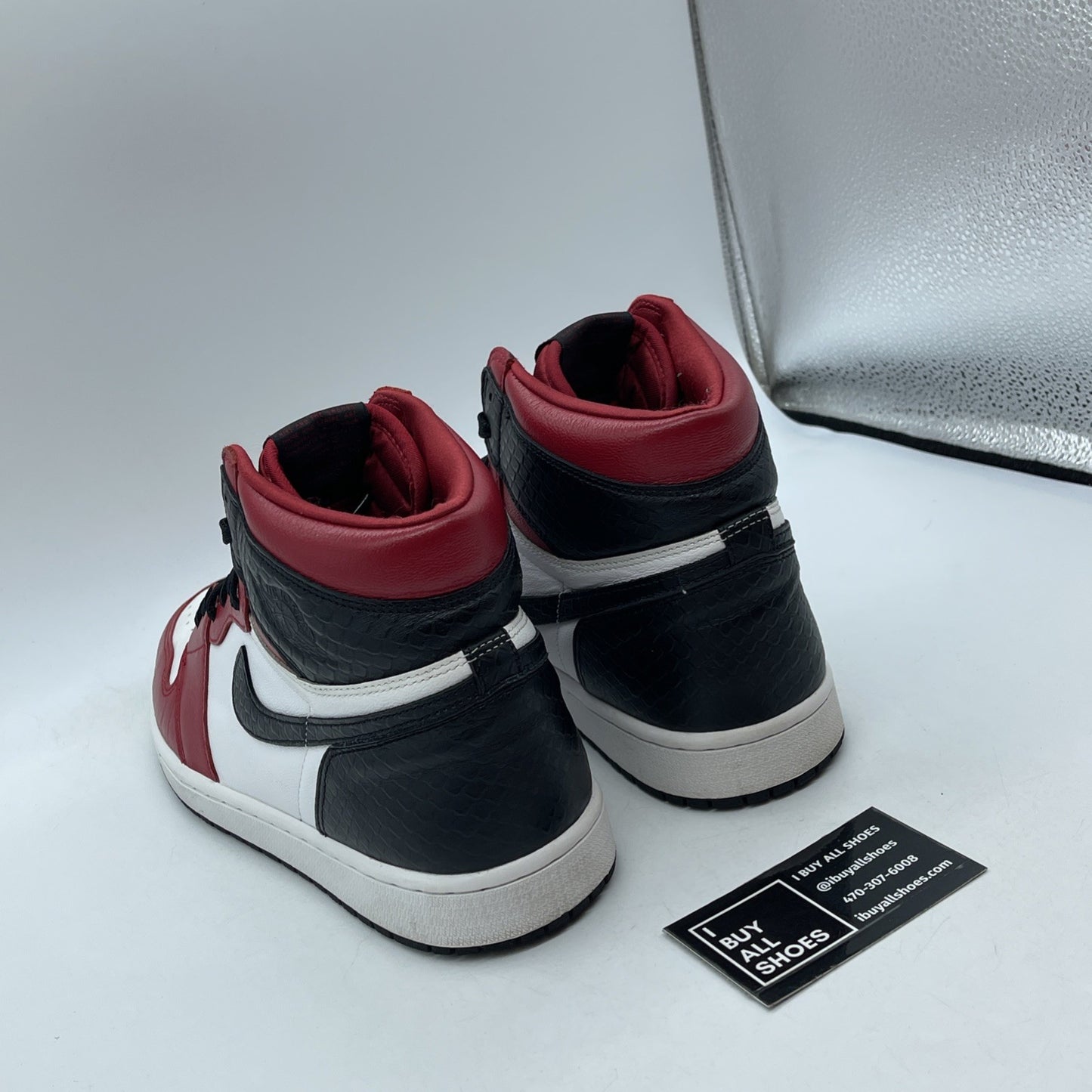 Size 11.5W - Air Jordan 1 Retro OG High Satin Red White Leather (CD0461-601)
