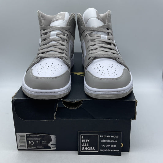 Size 10 - Air Jordan 1 Mid College Grey (554724-082)