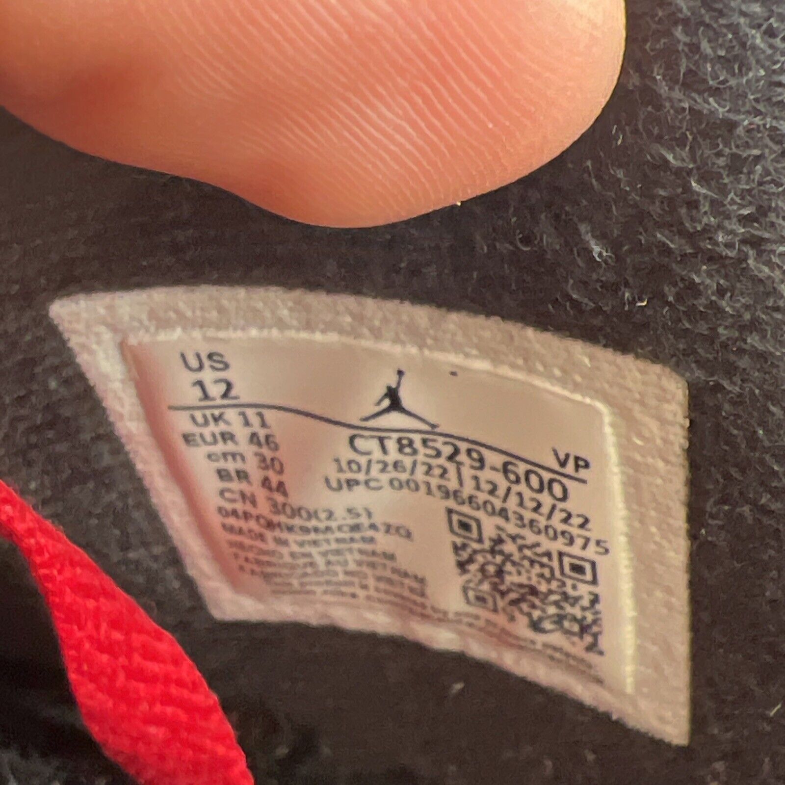 Size 12 - Air Jordan 6 Retro Toro Bravo (CT8529-600)