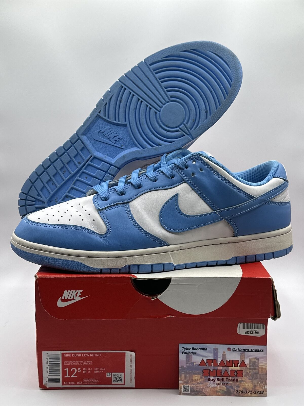 Size 12.5 - Nike Dunk Low University Blue