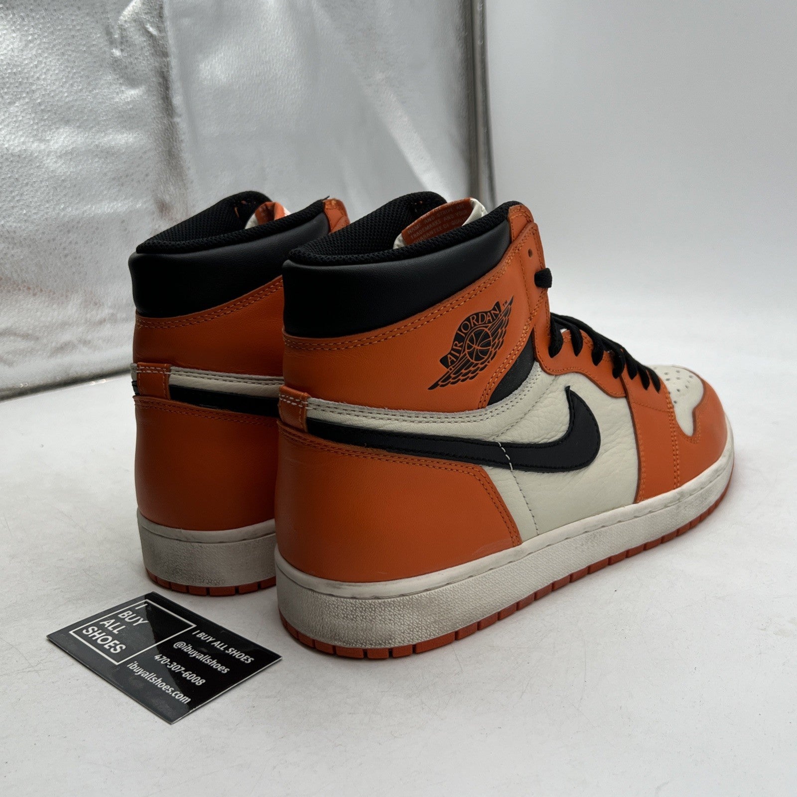 Size 12 - Air Jordan 1 Retro High OG shattered backboard away 2016 (555088-113)