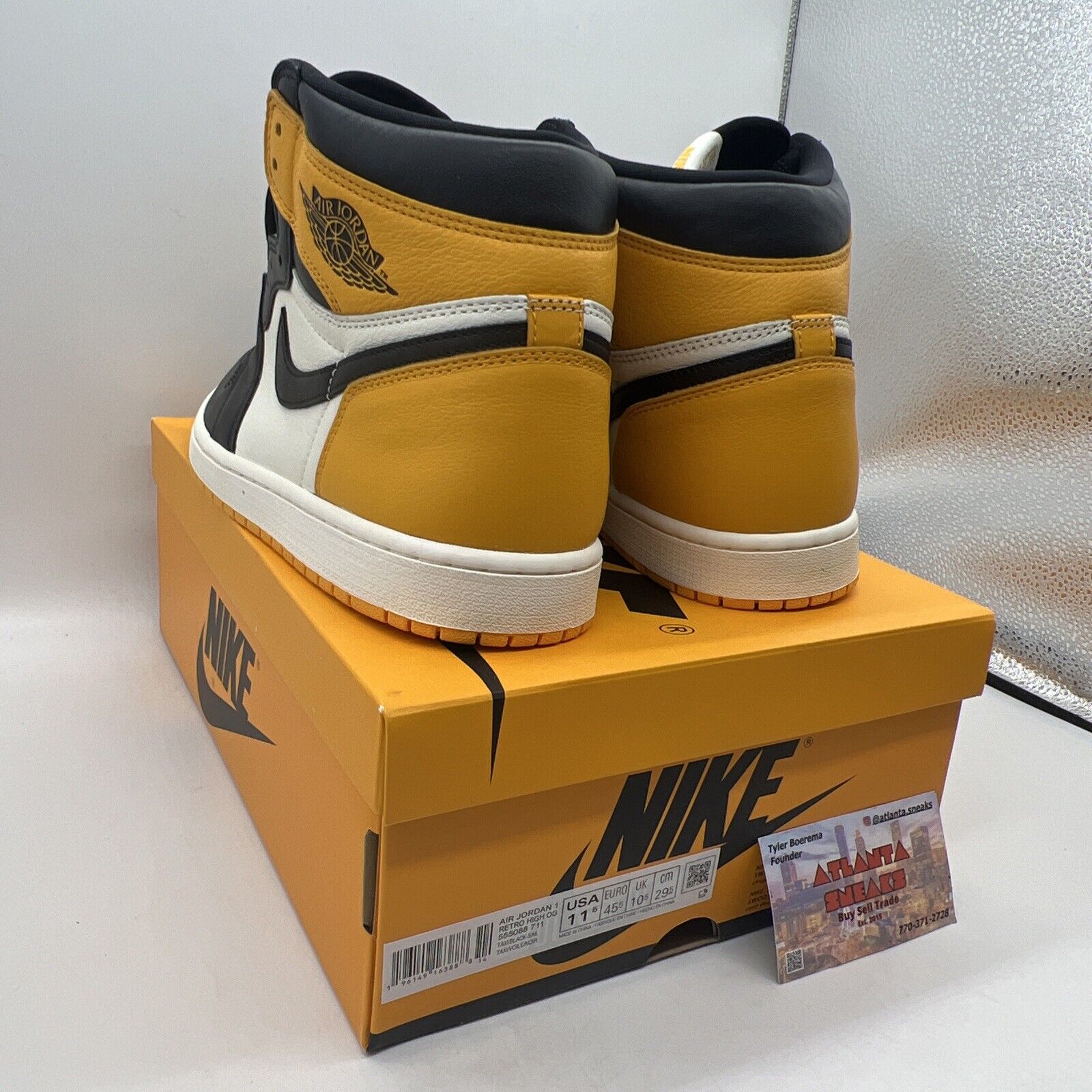 Size 11.5 - Jordan 1 Retro OG High Yellow Toe Brand New Og All