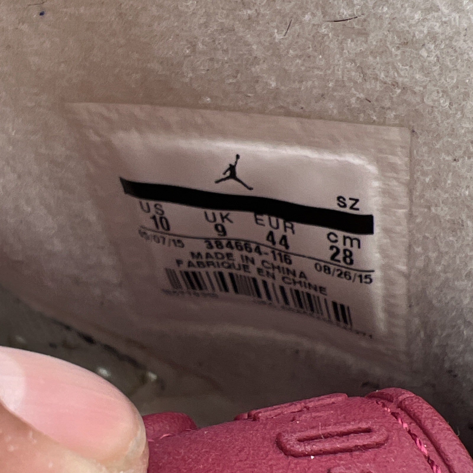 Size 10 - Air Jordan 6 Retro 2015 Maroon (384664-116)