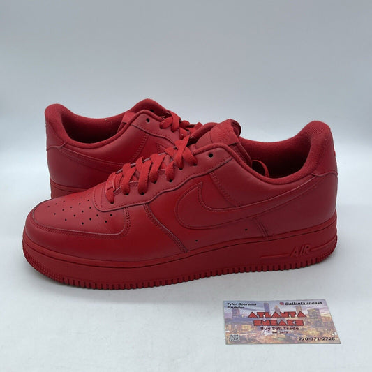 Size 12 - Nike Air Force 1 Low Triple Red Leather (CW6999-600)