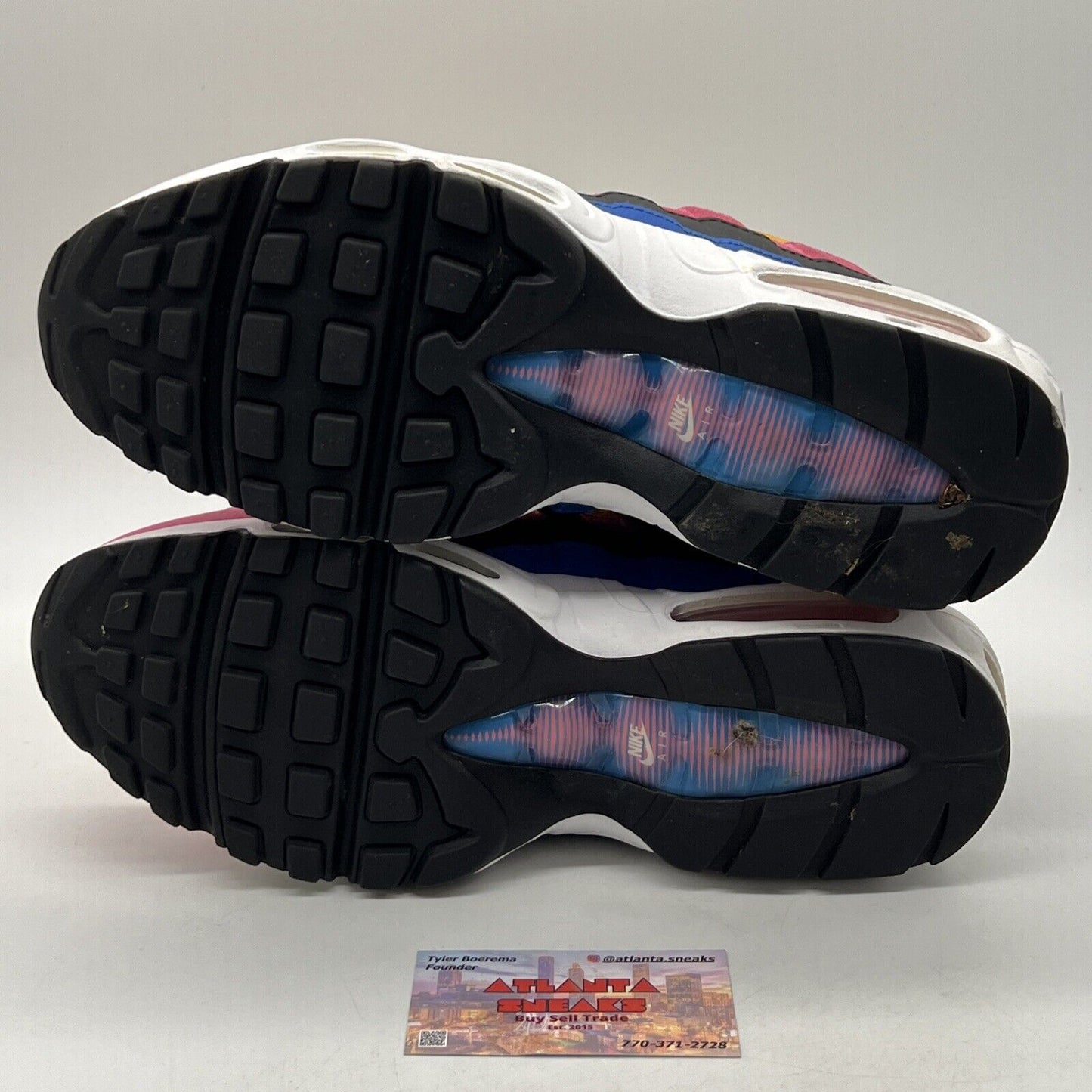 Size 10 - Nike Air Max 95 ACG - Blue Black White Pink Suede Leather (CZ9170-700)