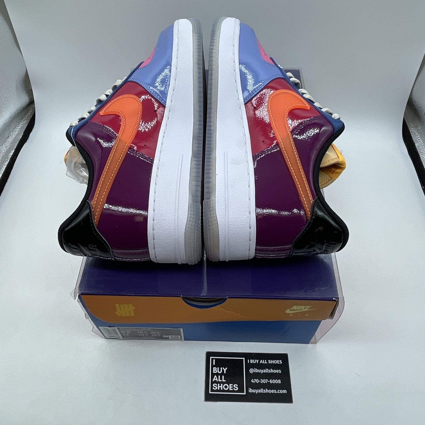 Size 9.5 - Nike Undefeated x Air Force 1 Low Total Orange Leather (DV5255-400)