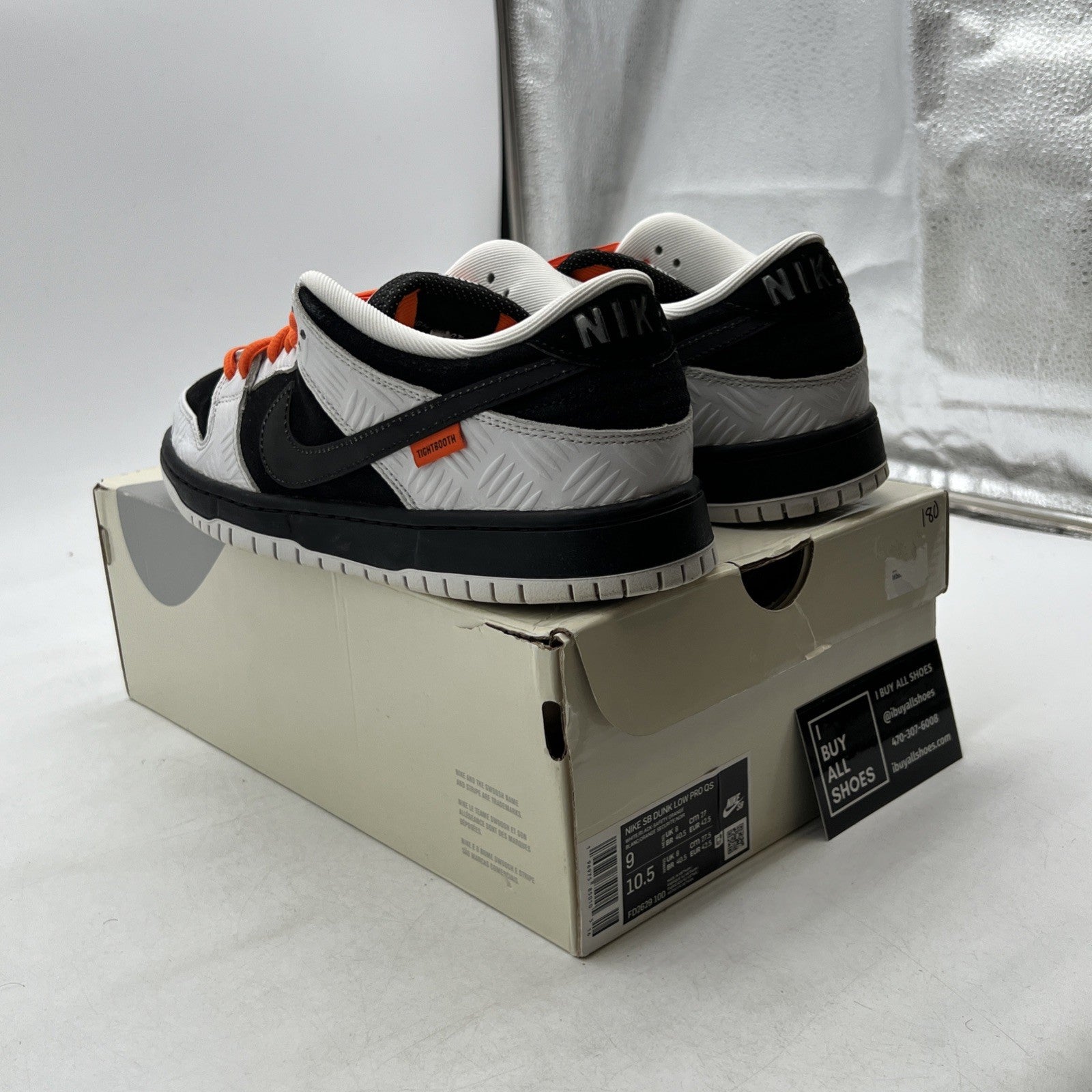 Size 9 - Nike SB Dunk Low x TightBooth White (FD2629-100)