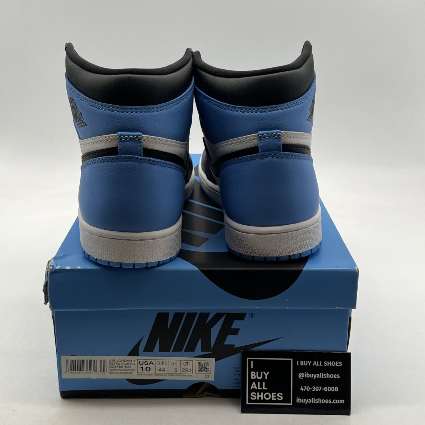 Size 10 - Air Jordan 1 Retro OG High UNC Toe (DZ5485-400)