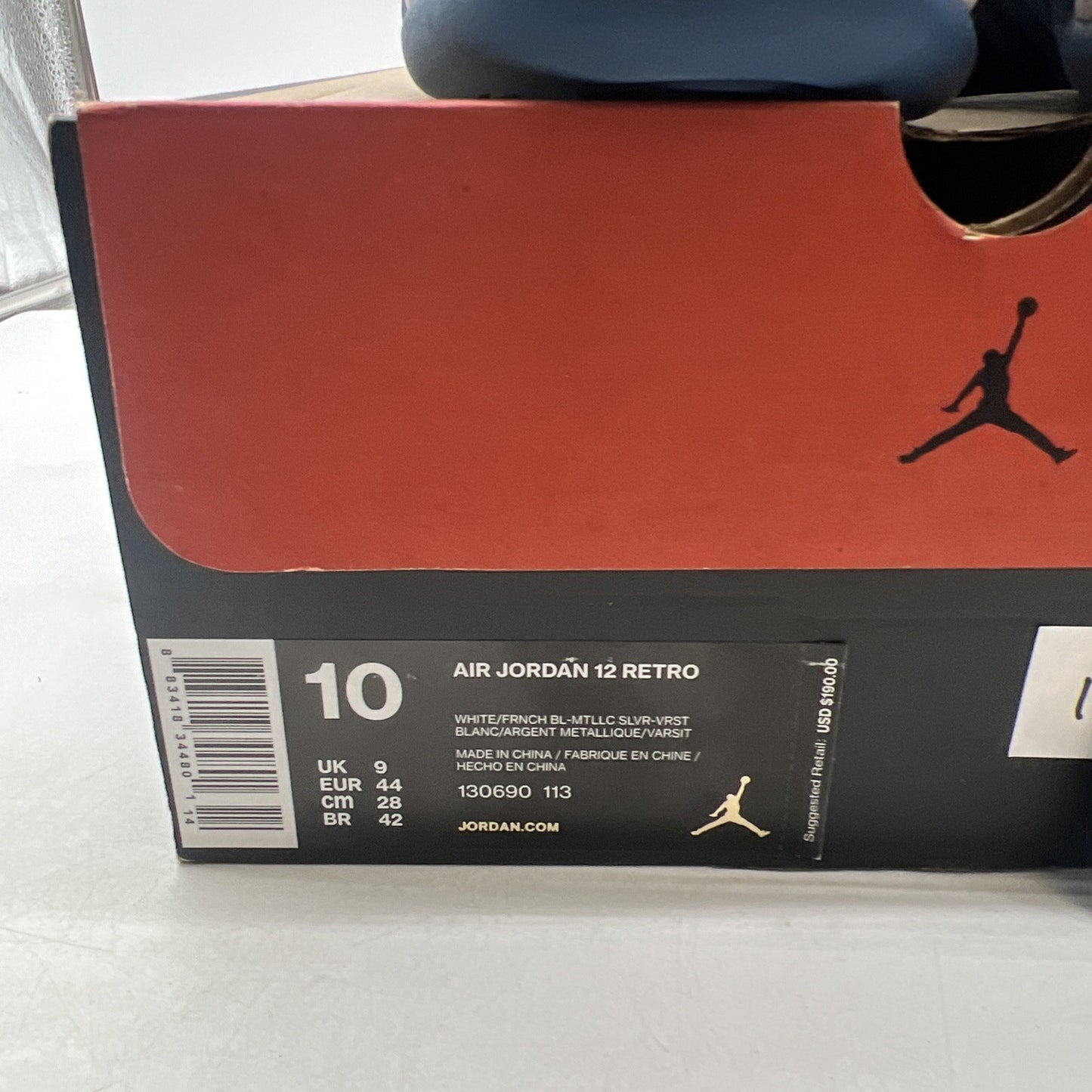 Size 10 - Air Jordan 12 Retro French Blue 2016 (130690-113)