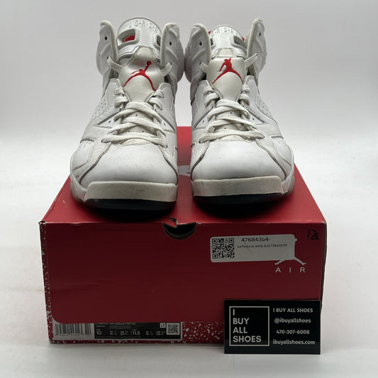 Size 10 - Jordan 6 White and University Red (CT8529-162)