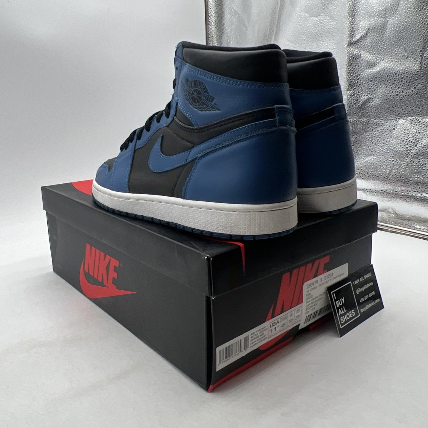 Size 11.5 - Air Jordan 1 Retro OG High Dark Marina Blue (555088-404)