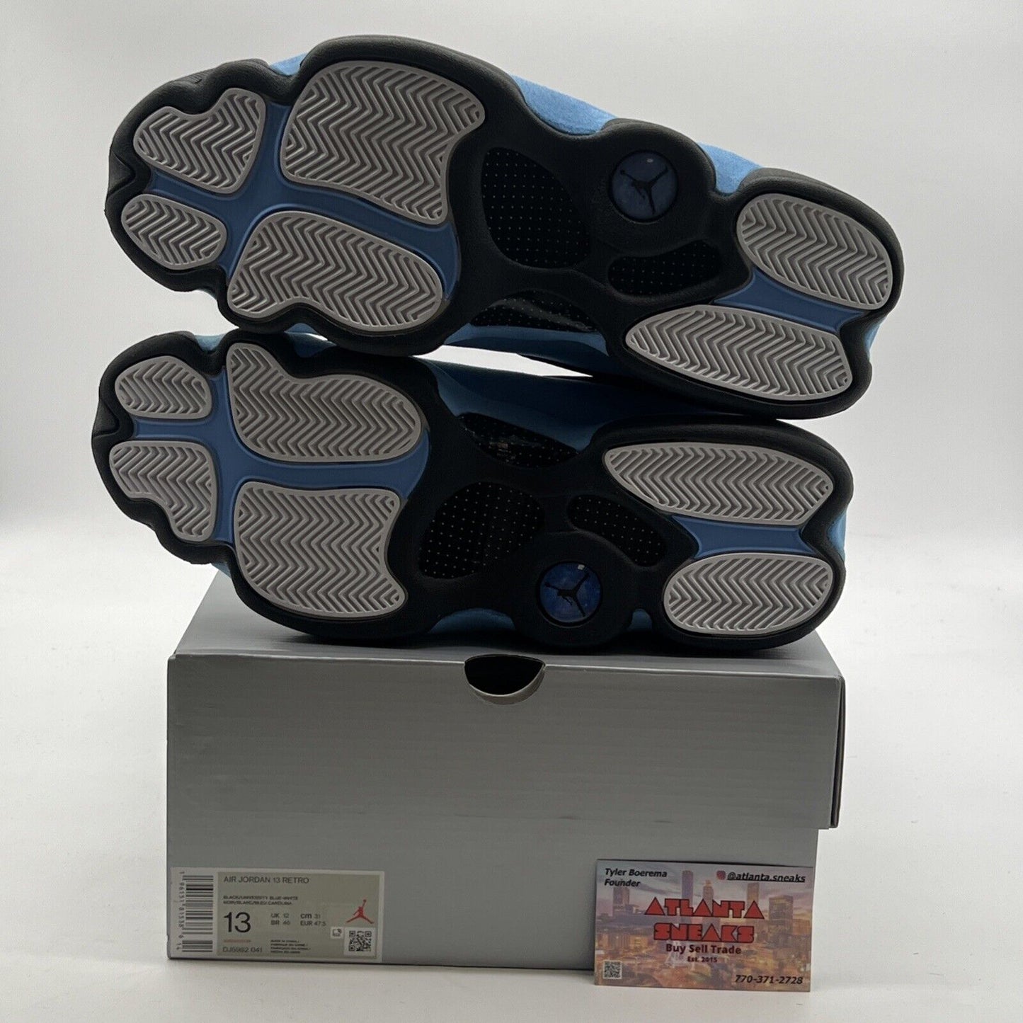 Size 13 - Air Jordan 13 Retro Mid Black University Blue (DJ5982-041)