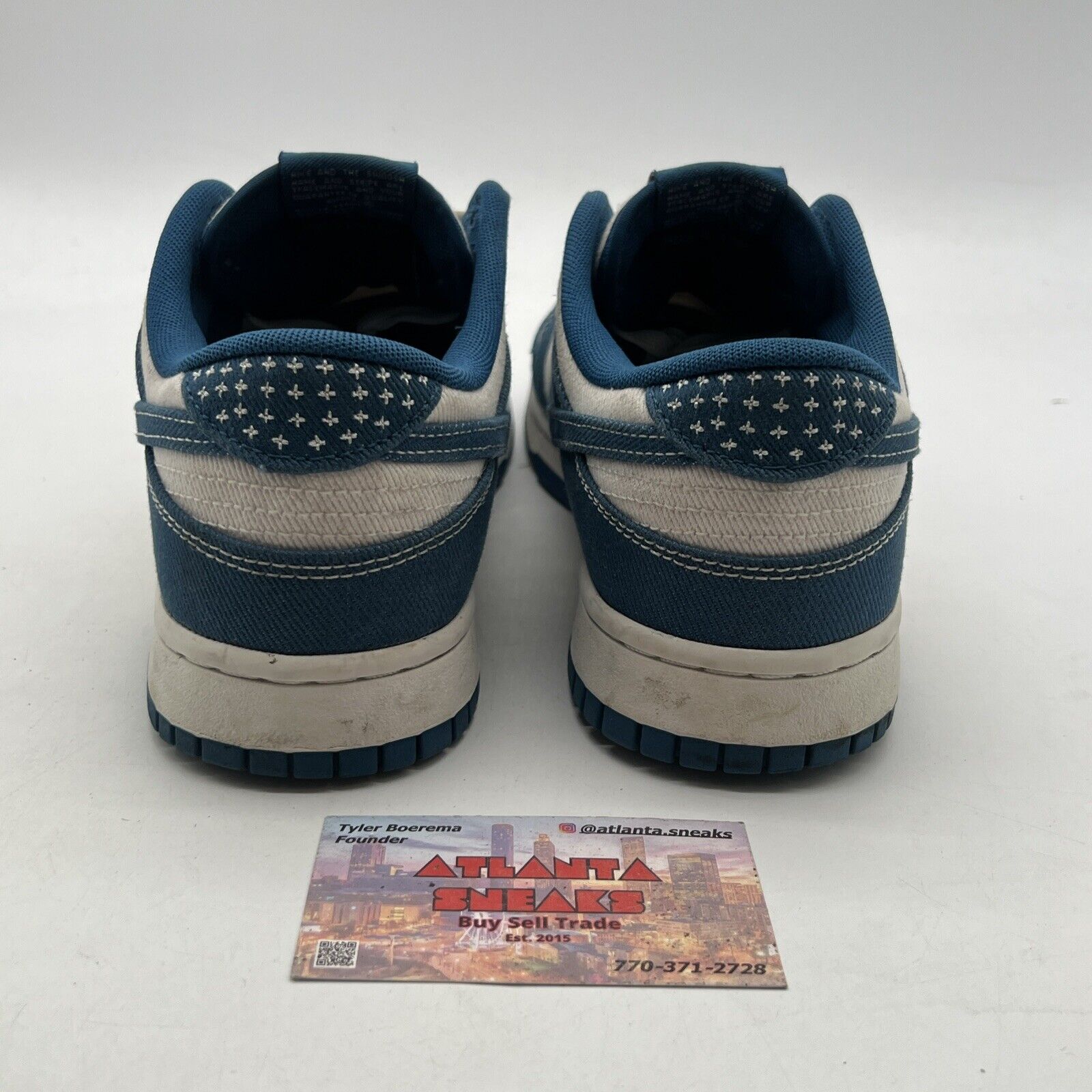 Size 9.5 - Nike Dunk Low SE Sashiko - Industrial Blue (DV0834-101)