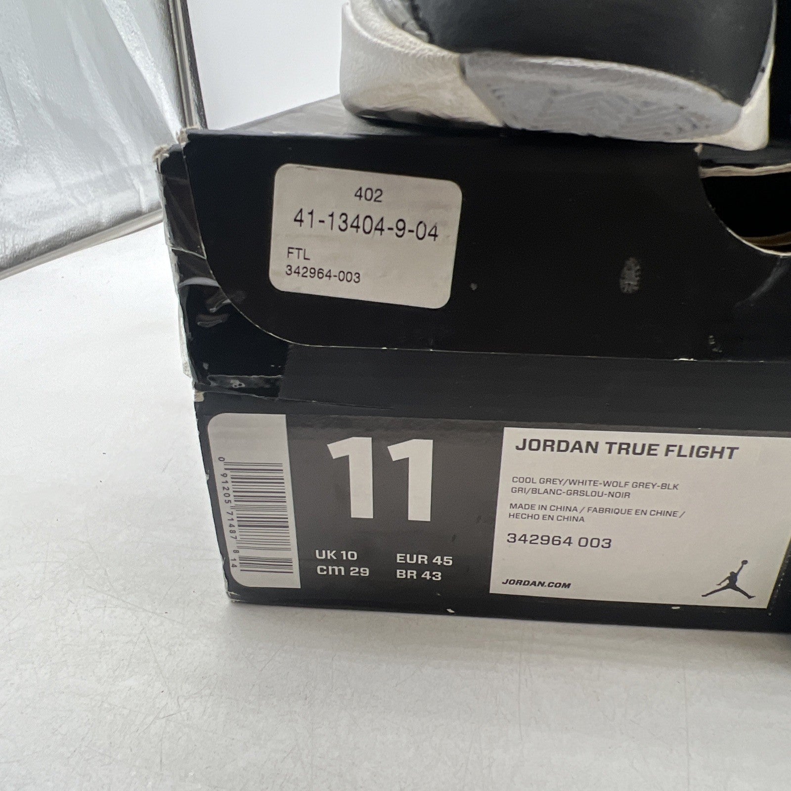 Size 11 - Air Jordan True Flight Gray (342964-003)
