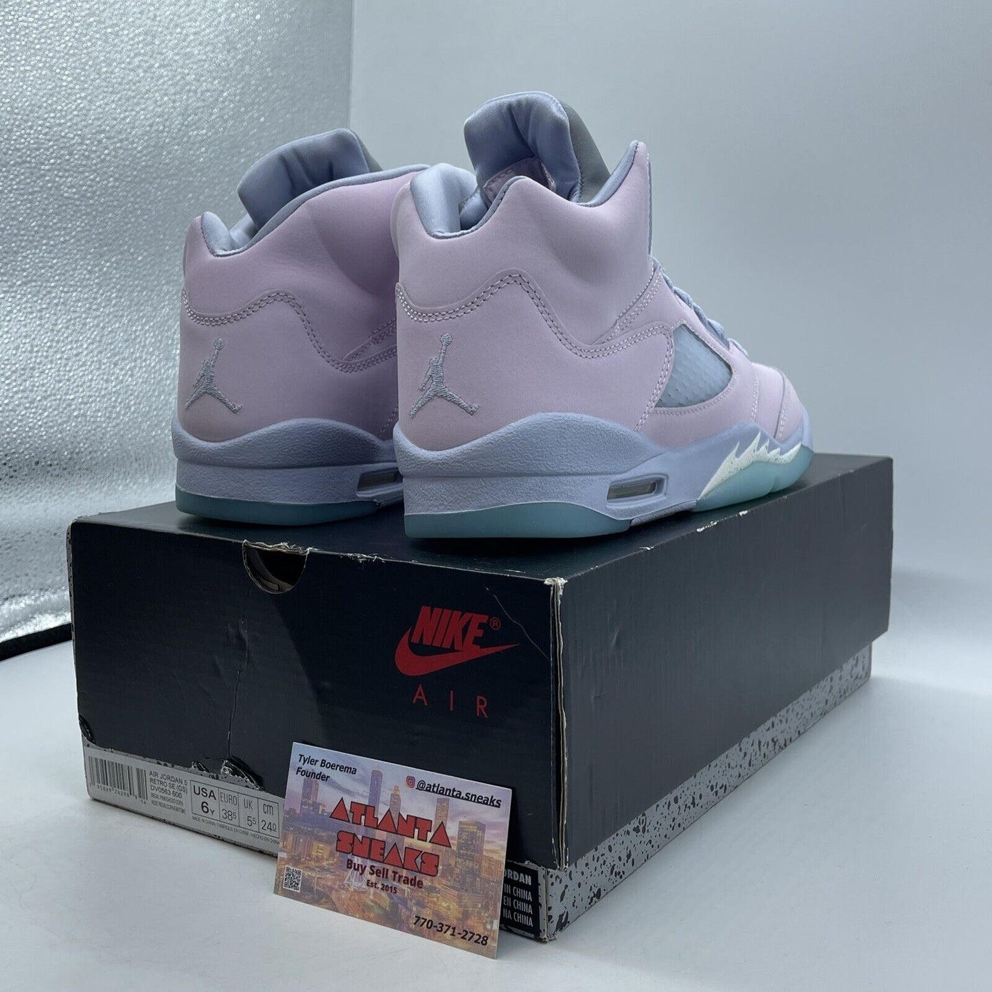 Size 6Y - Air Jordan 5 Easter Pink Purple Blue White (DV0563-600)