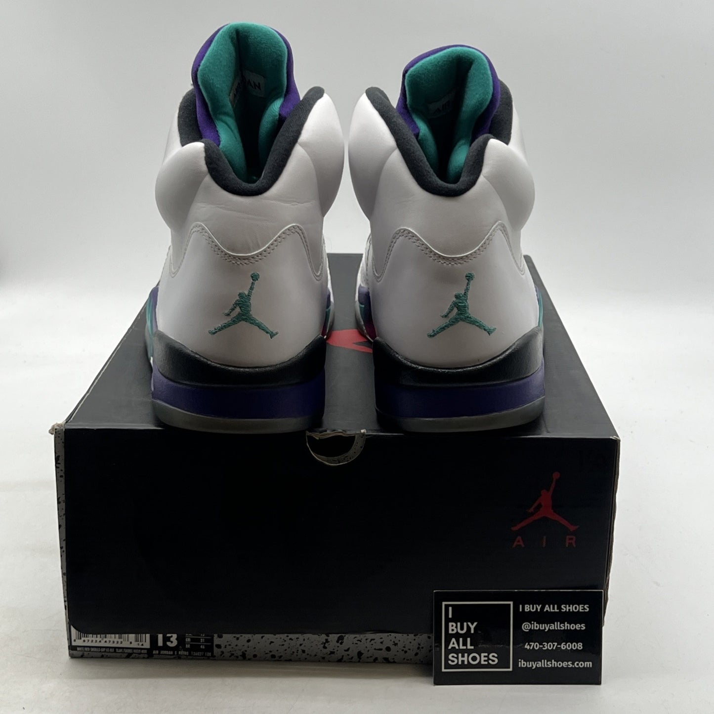 Size 13 - Air Jordan 5 Retro Grape 2013 (136027-108)