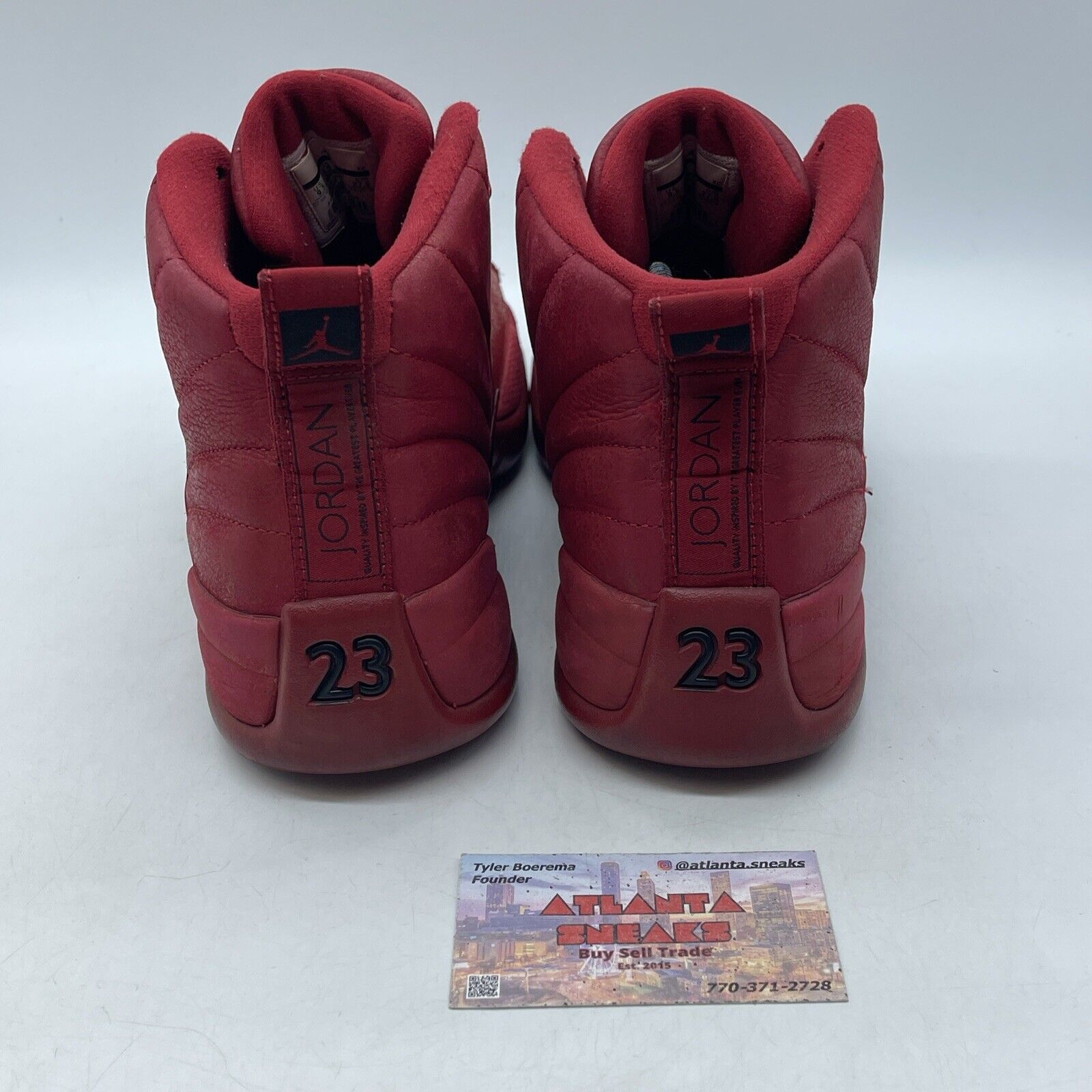 Size 9.5 - Air Jordan 12 Retro GYM RED Black Suede Leather (130690-601)