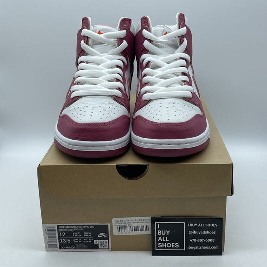 Size 12 - Nike Dunk Pro SB High Sweet Beet White Pink Leather (DQ4485-600)