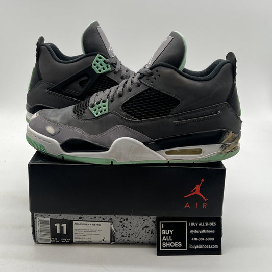 Size 11 - Air Jordan 4 Retro Green Glow 2013 (308497-033)