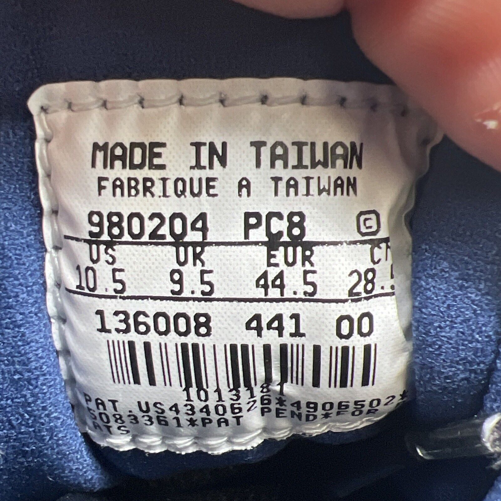 Size 10.5 - Air Jordan 13 OG 1998 Low Brave Blue Black White Leather 136008-441