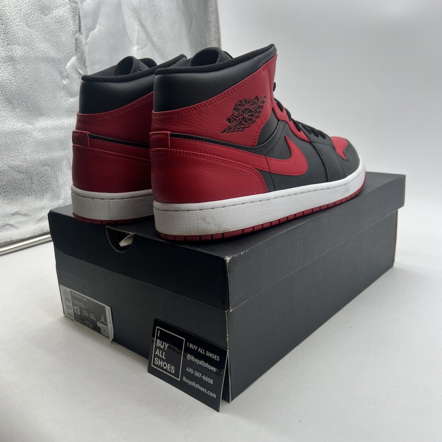 Size 13 - Air Jordan 1 Mid Banned 2020 (554724-074)