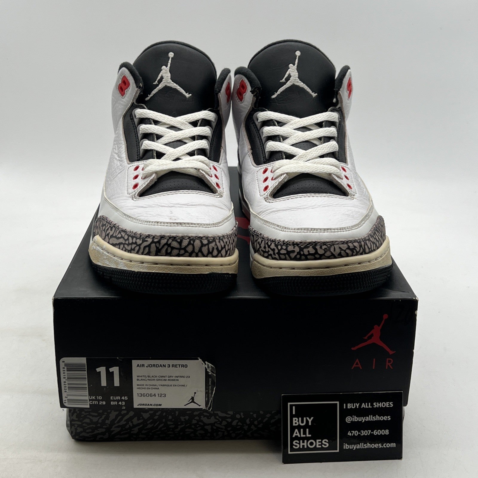 Size 11 - Air Jordan 3 Retro Infrared 23 (136064-123)