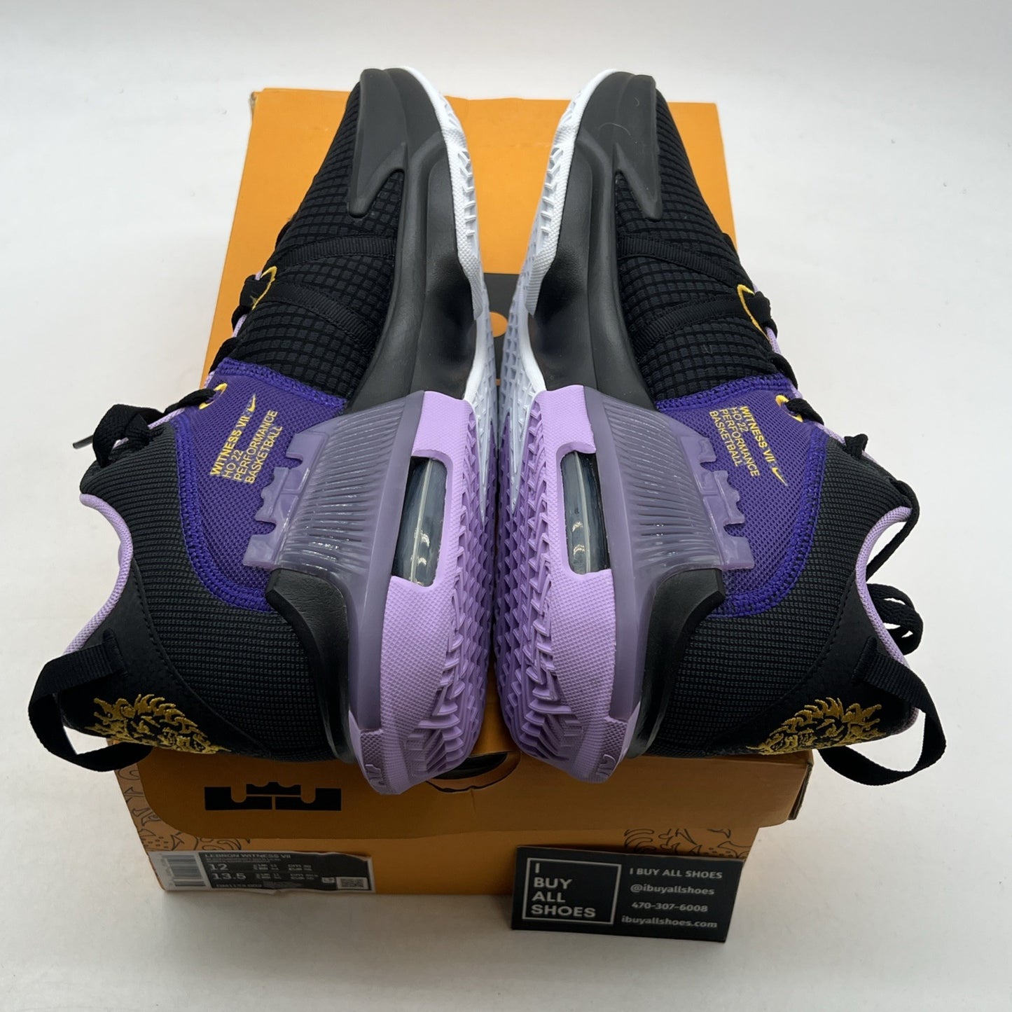 Size 12 - Nike LeBron Witness 7 Lakers (DM1123-002)