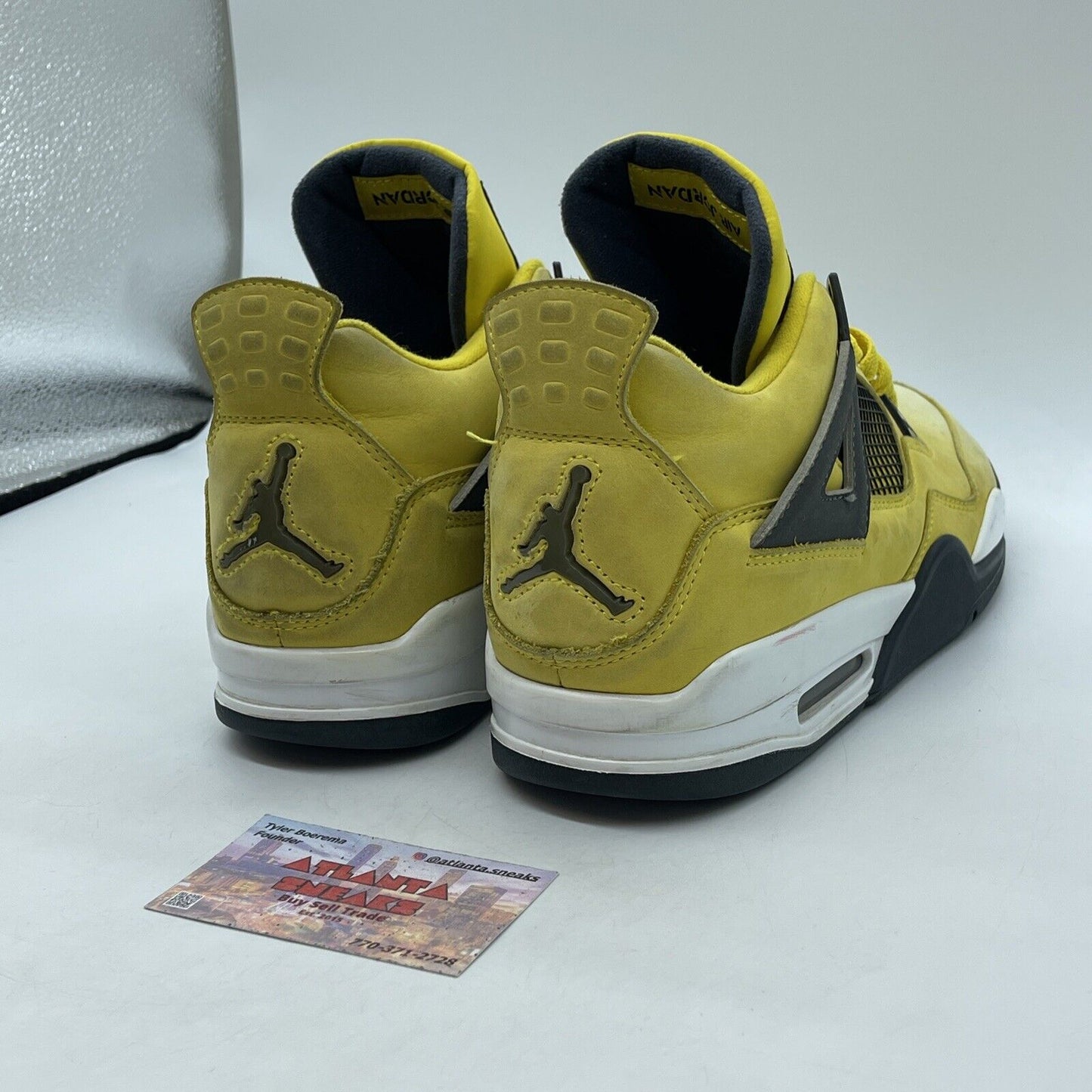 Size 10.5 - Air Jordan 4 Retro LS 2006 Lightning Yellow Suede (314254-702)