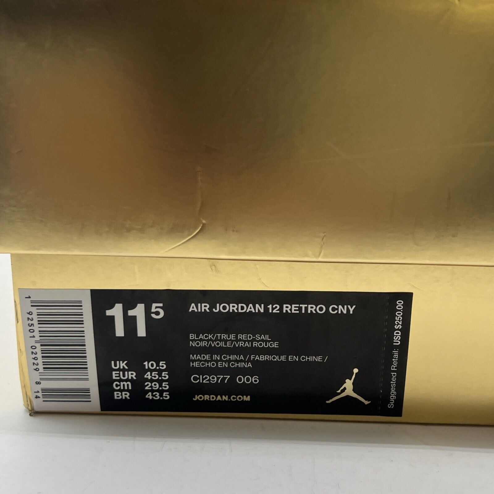 Size 11.5 - Air Jordan 12 Retro 2019 Chinese New Year (CI2977-006)