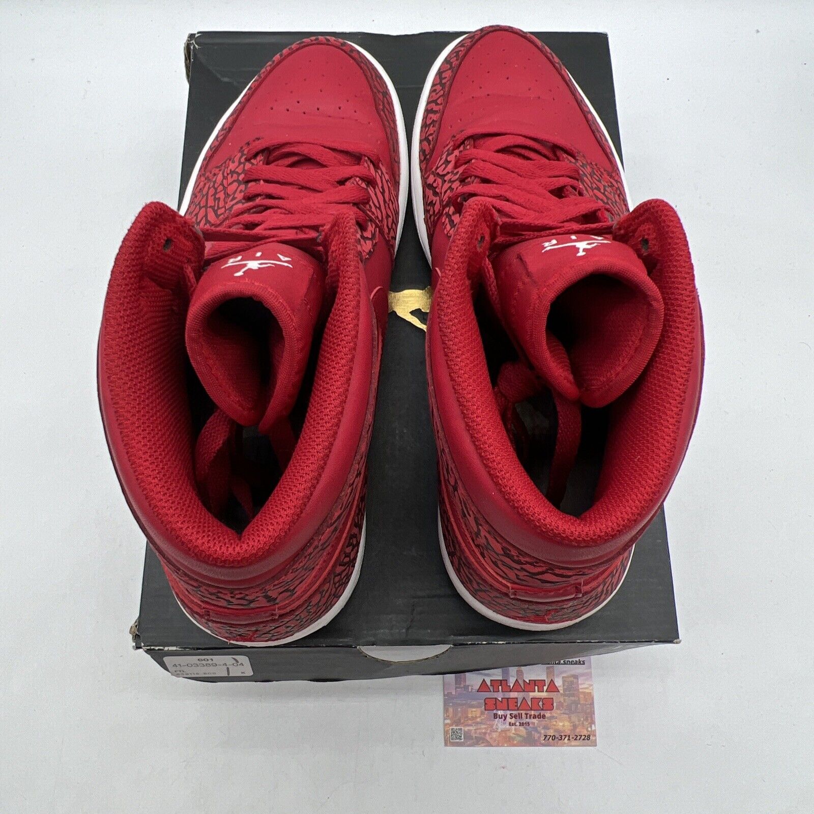 Size 12 - Air Jordan 1 Retro High Red Elephant Leathe Black (839115-600)