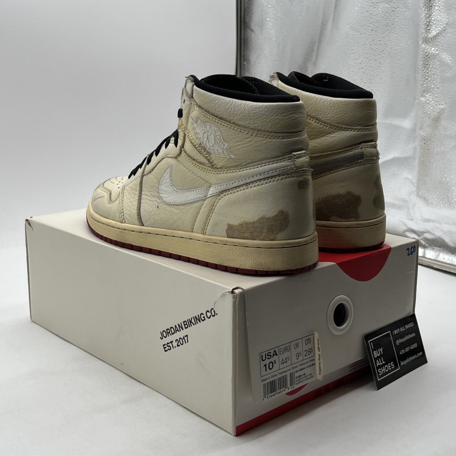 Size 10.5 - Air Jordan 1 Retro High OG Nigel Sylvester 2018 (BV1803-106)