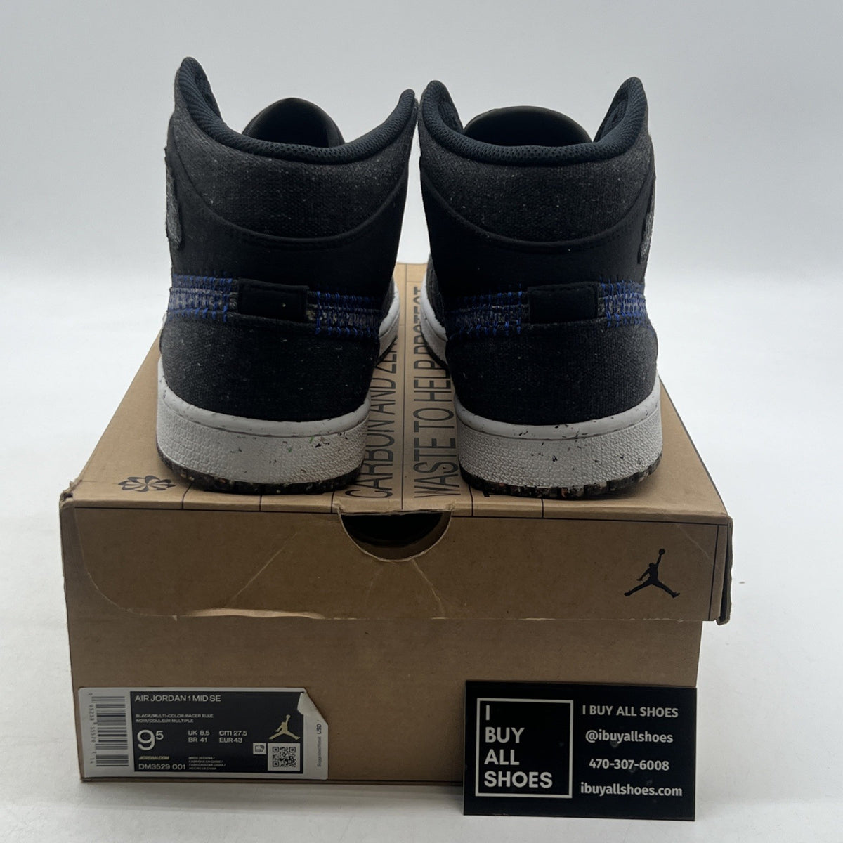 Size 9.5 - Air Jordan 1 Mid Crater (DM3529-001)