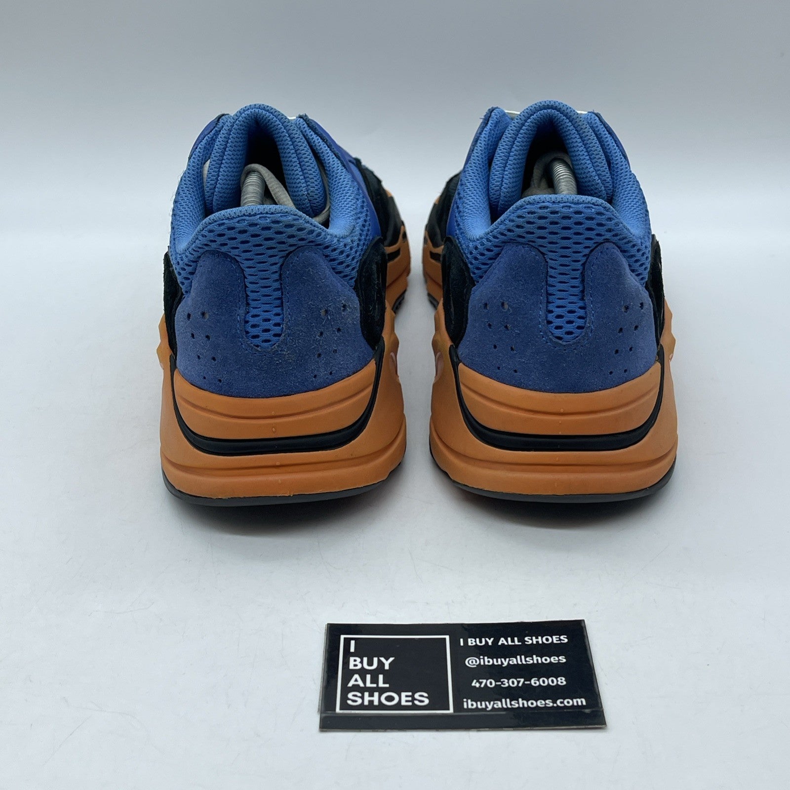 Size 11 - adidas Yeezy Boost 700 Bright Blue Black Suede Leather (GZ0541)