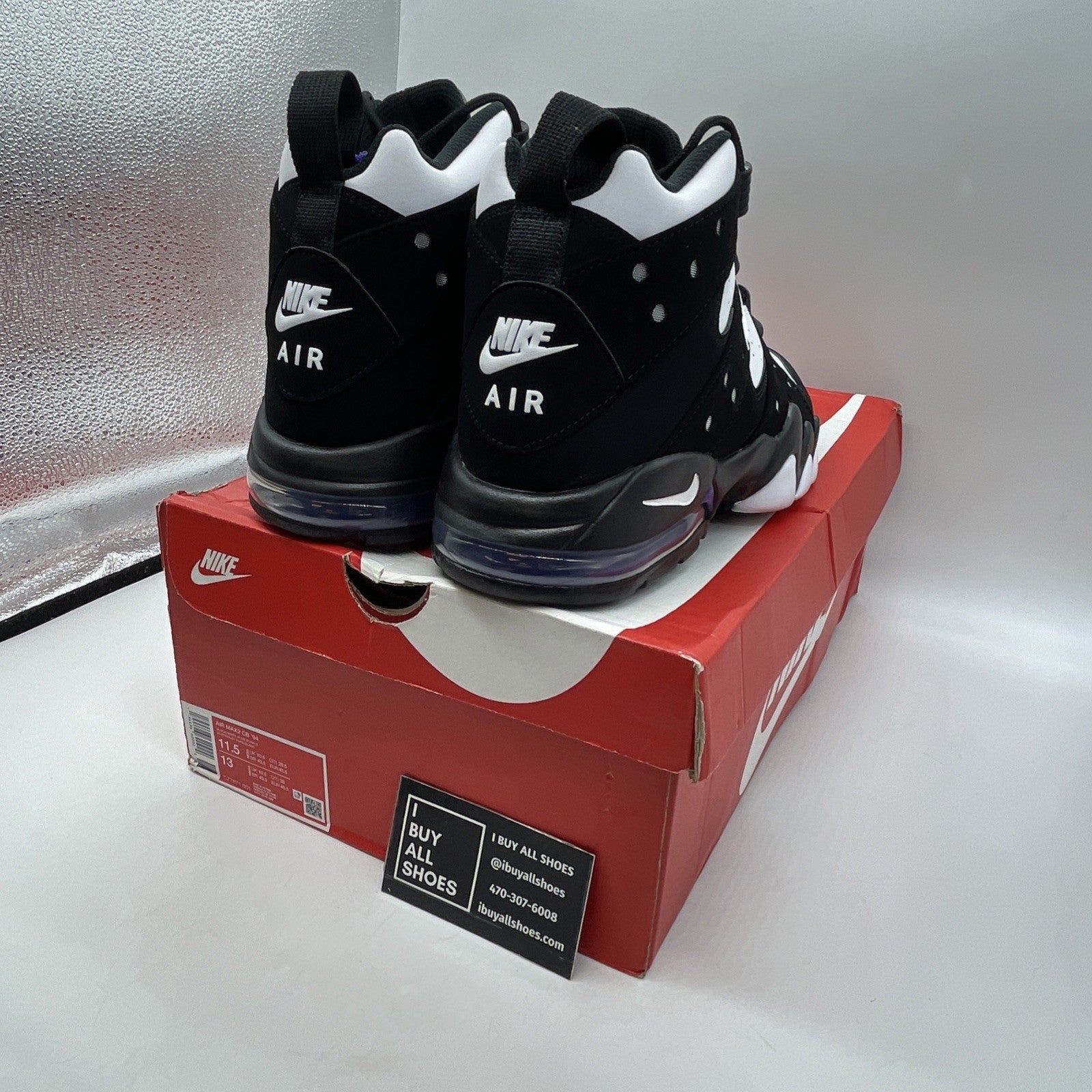 Size 11.5 - Nike Air Max 2 CB 94 Retro 2020 Black Purple (CZ7871–001)