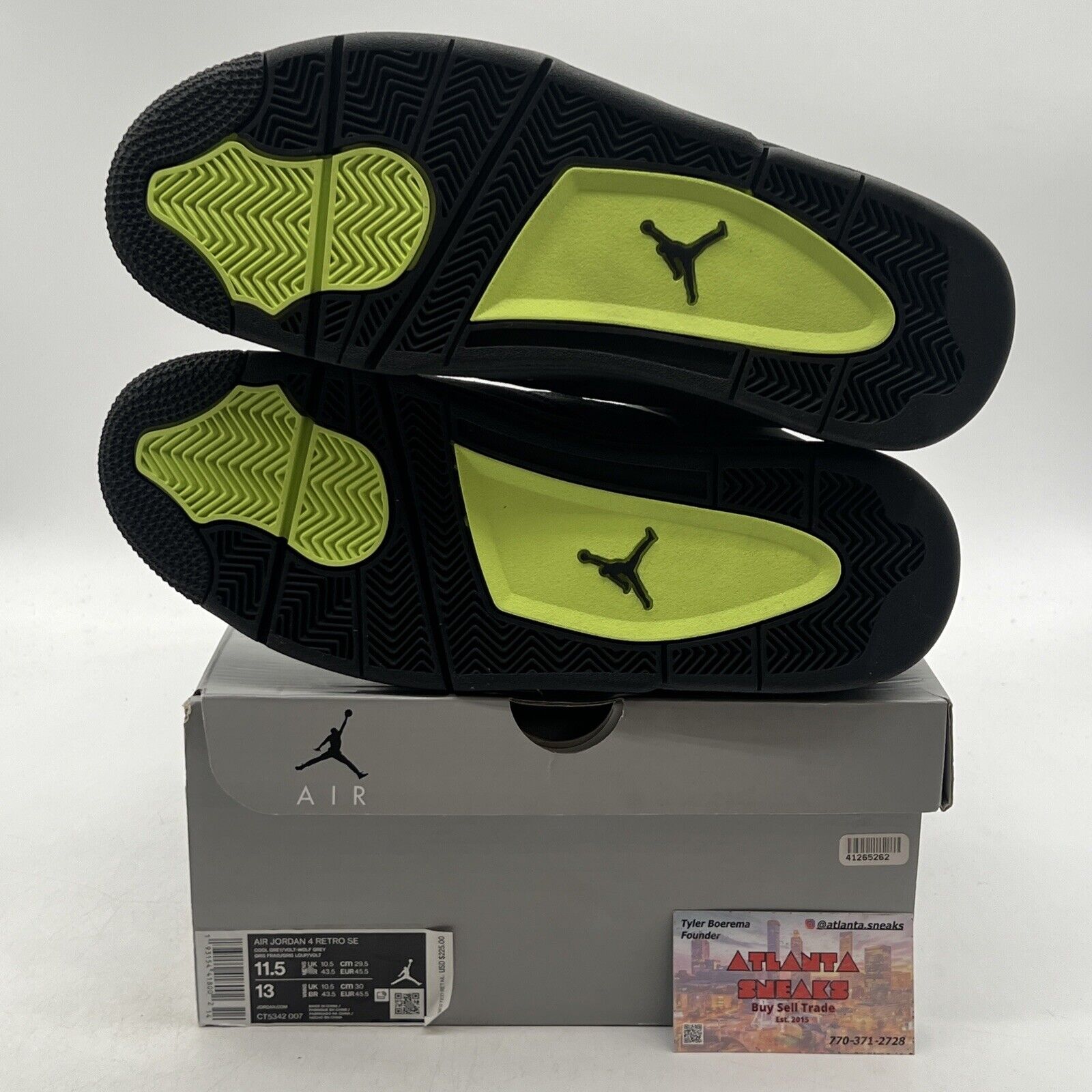 Size 11.5 - Jordan 4 Retro SE Mid Neon 95 Suede (CT5342-007)